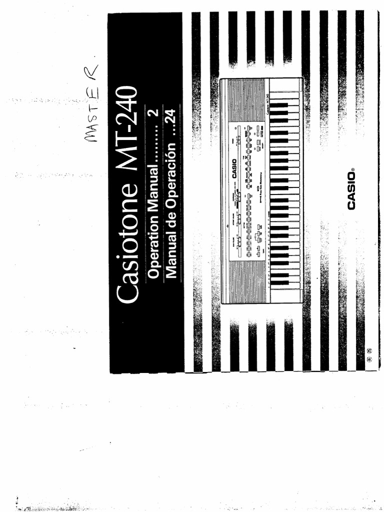 Casio MT240 Manual PDF PDF