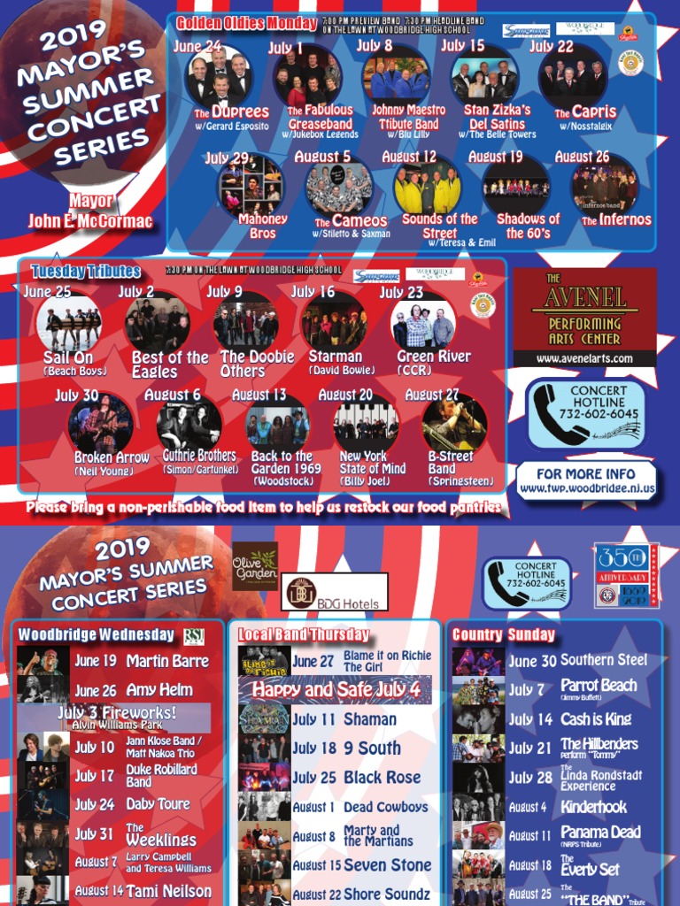 Mayor's Summer Concert Series in Woodbridge PDF Musicians