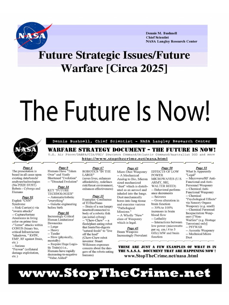 NASA Future Strategic Issues and Warfare | PDF