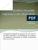 Análisis Situación Migratoria Año 2014-2018