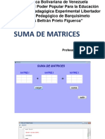 Suma de matrices en Venezuela