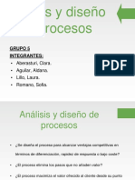 Análisis y Diseño de Procesos