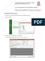 Ejercicio para Curso Básico MS Project