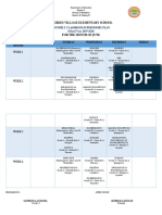 Graduate Studies Classroom Supervisory Plan