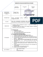 Sop Mencetak Gelang Identifikasi Pasien