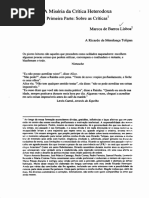 Marcos LISBOA - A miséria da crítica heterodoxia (artigo completo)