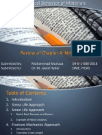 Review of Chapter 4: Notches: Submitted By: Muhammad Murtaza 04-6-1-008-2018 Submitted To: Dr. M. Javed Hyder Dme, Pieas