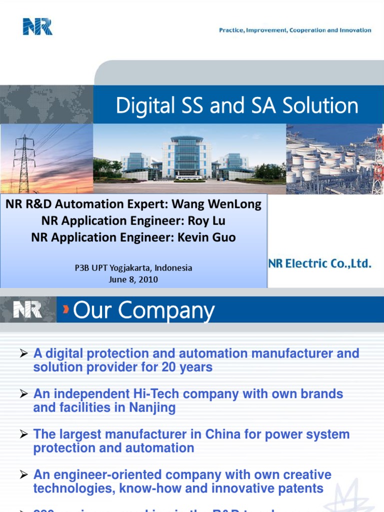 06 Digital SS and SA Solution - NR | PDF | Electrical Substation ...