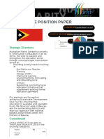 Timor Leste Position Paper