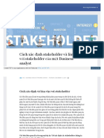 Cách Xác Định Stakeholder Và Làm Việc Với Stakeholder Của Một Business Analyst