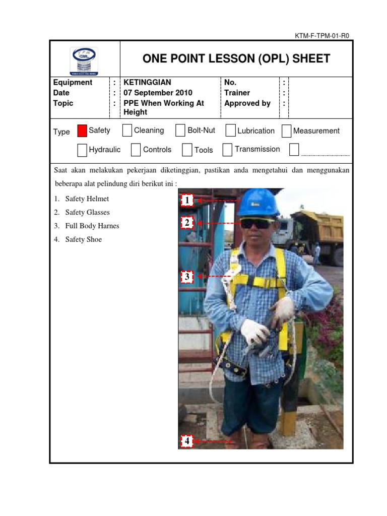Ppe When Working at Height | PDF | Safety