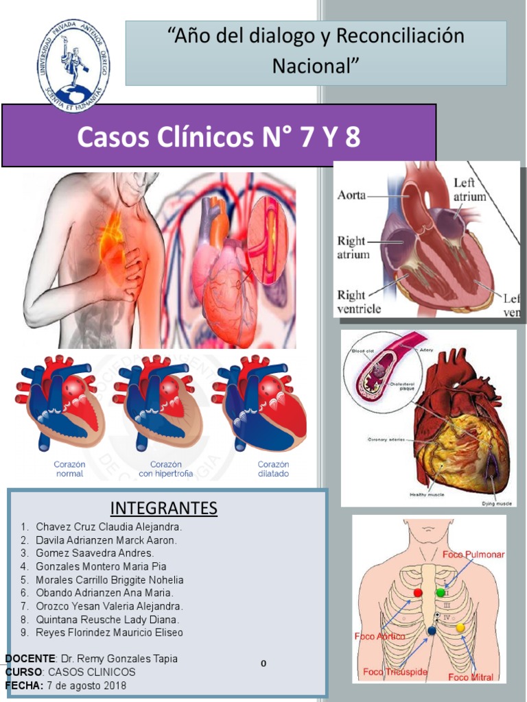 Caso Clinico 7 y 8 | PDF | Plaqueta | Infarto de miocardio