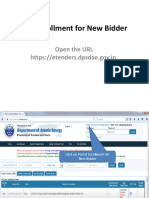 Portal Enrollment for New Bidder