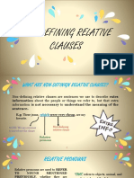 Non-Defining Relative Clauses