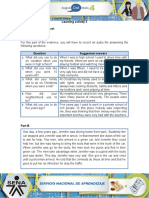 Learning Activity 3 Evidence: All in The Past