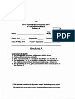 P4 Science SA1 2017 Rosyth Exam Papers