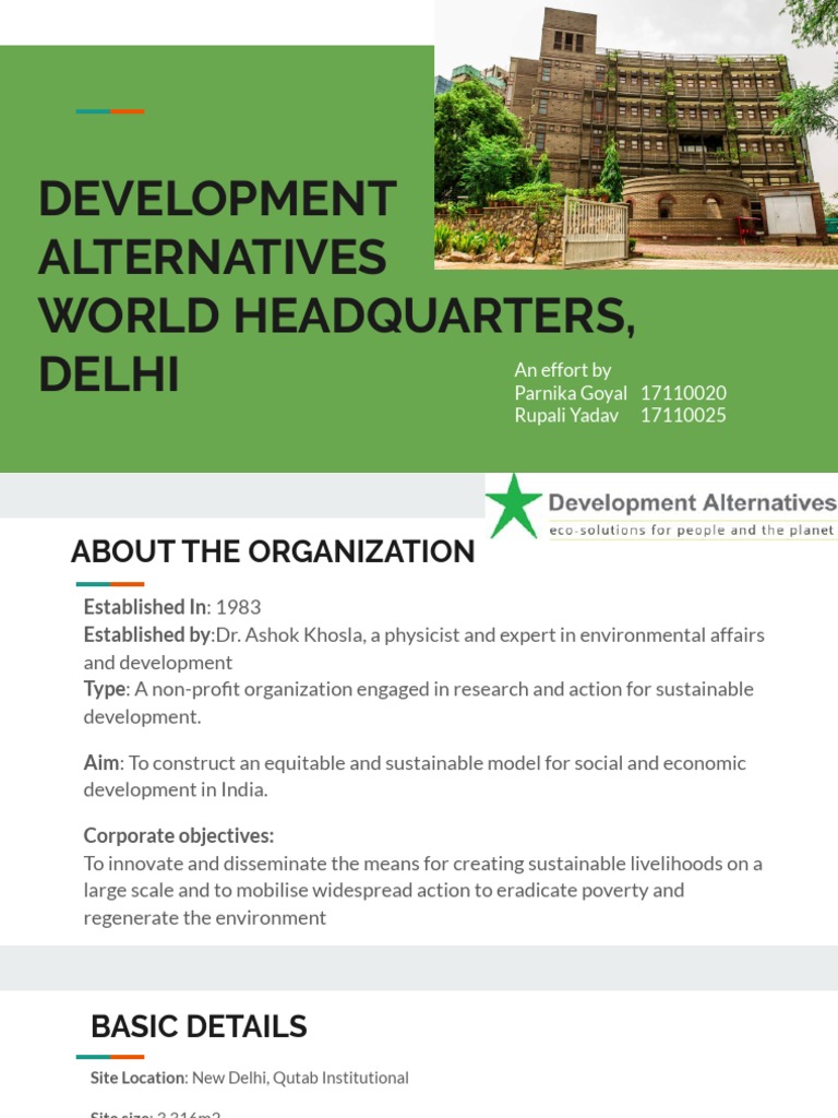 Development Alternatives Headquarters Overview | PDF | Window ...