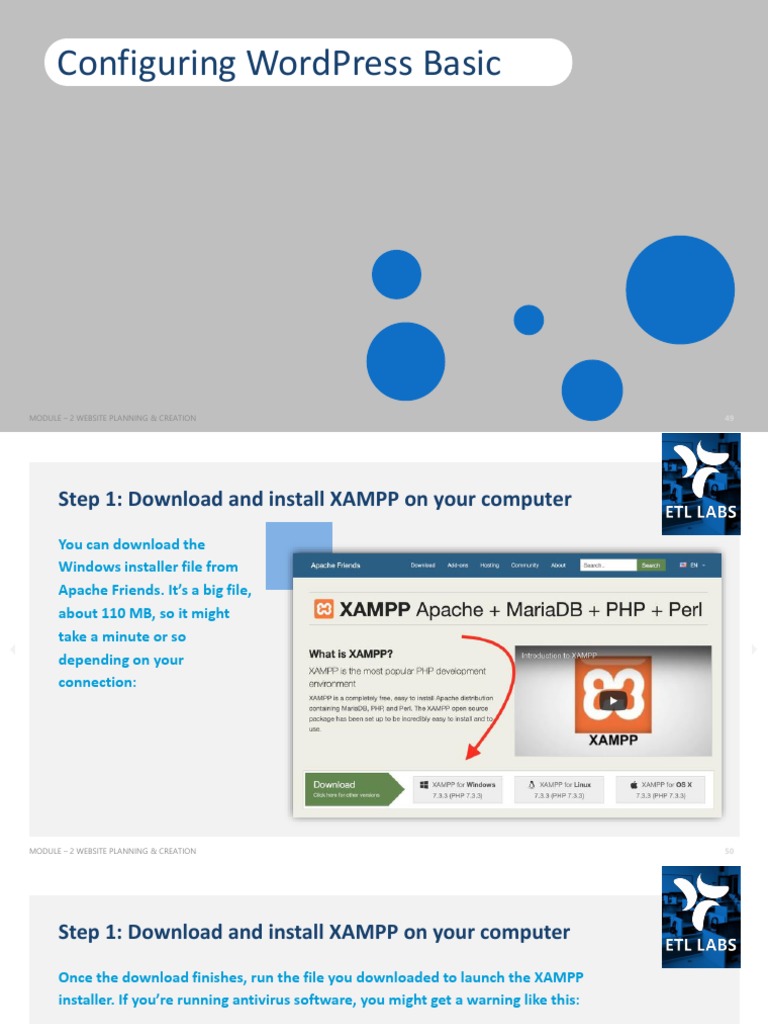 Install WordPress Locally with XAMPP | PDF | Word Press | Websites