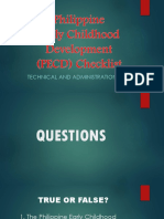 ECD Checklist Technical Manual