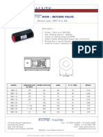 Non Return Valve