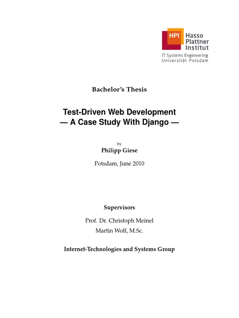 Test-Driven Web Development - A Case Study With Django | PDF