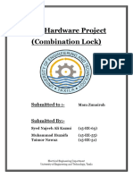 DLD Hardware Project (Combination Lock) : Submitted To