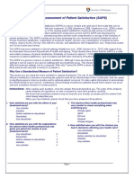 Short Assessment of Patient Satisfaction SPAS