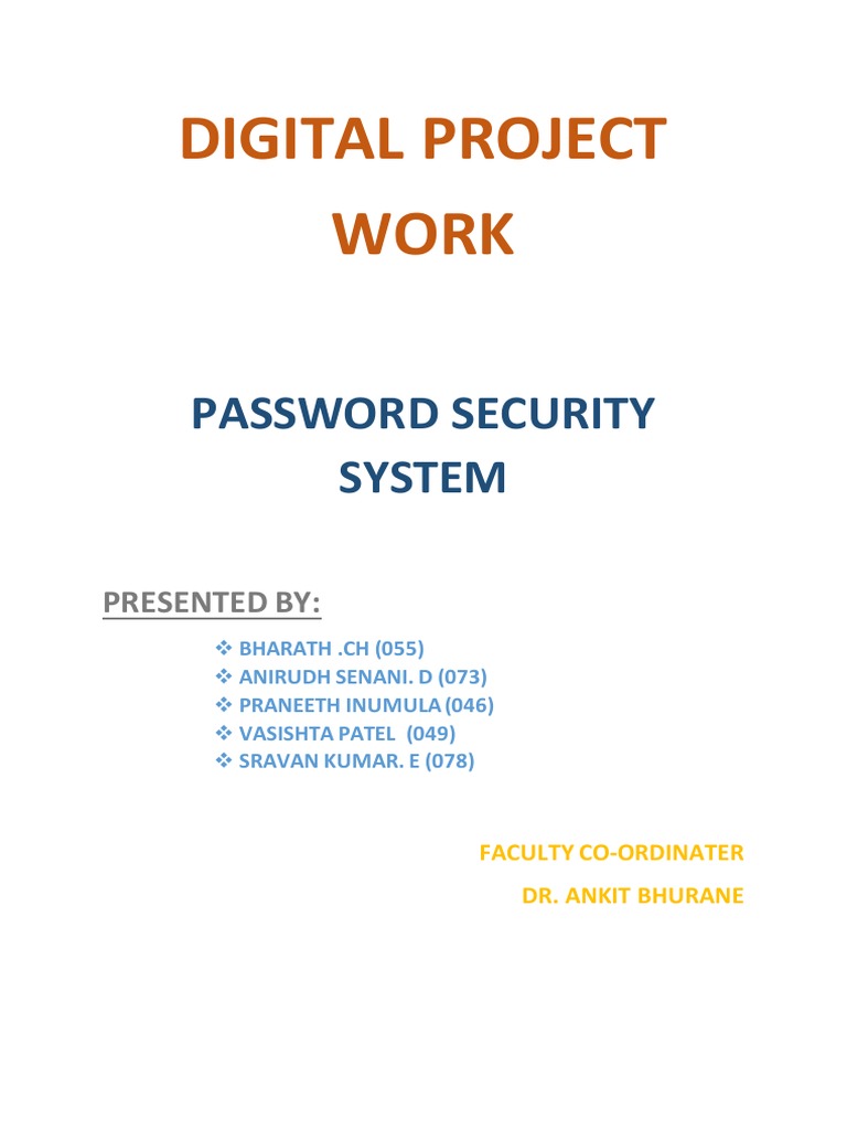 Password Security Systems | PDF | Logic Gate | Electronic Circuits