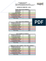 Agenda e Calendario de Aula 20191 - Atualizado