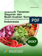 Statistik Tanaman Sayuran Dan Buah Buahan Semusim Indonesia 2017
