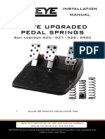 Gteye Pedal Spring Instructions