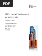 EE3741 - L2 - Transformer and Per Unit