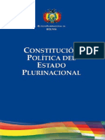 Constitución Política Del Estado de Bolivia