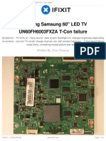 Repairing Samsung 60 LED TV UN60FH6003FXZA T-Con Failure