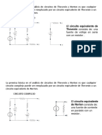 Circuitos Equivalentes de Thevenin y Norton