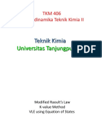 TKM 406 Termodinamika Teknik Kimia II: Universitas Tanjungpura