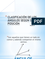 Clasificación de Los Ángulos Según Su Posición