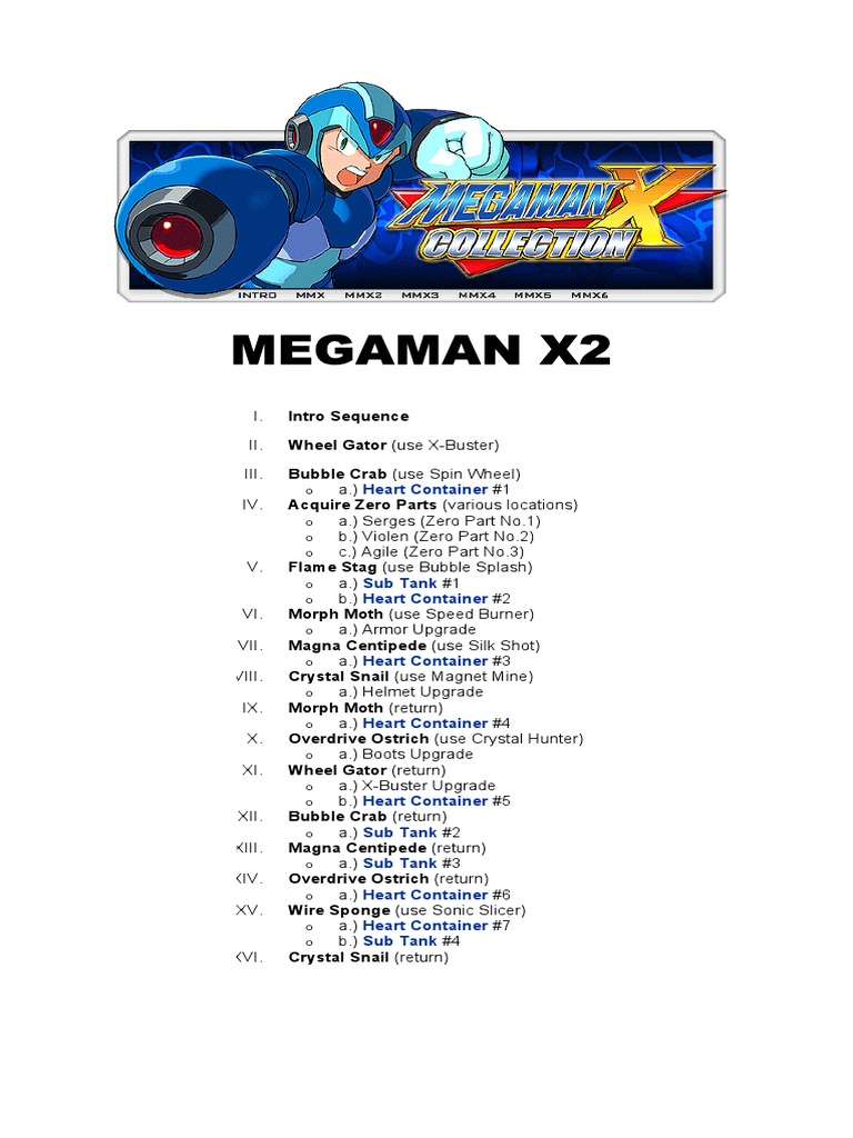 Smigre sigte siv Megaman X2 PDF | PDF | Naval Mine | Cannon