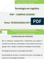 Gestao Da Producao - Aula 5 - Tecnologias de Processo