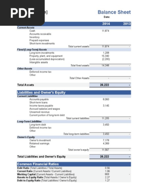 Balance Sheet