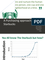 A Purchasing Approach On Starbucks