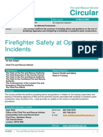 Firefighter Safety at Operational Incidents: Circular