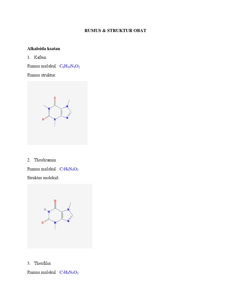 Struktur Senyawa Obat