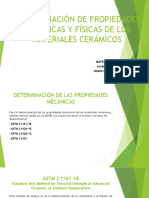 Determinación de Propiedades Mecánicas y Físicas de Los