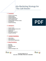 Digital Media Marketing Strategy For The Cafeé Bonito': 1. Facebook