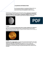 Los Planetas Del Sistema Solar