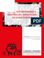 Autoritarismo, Subjetividade e Discursos de Ódio