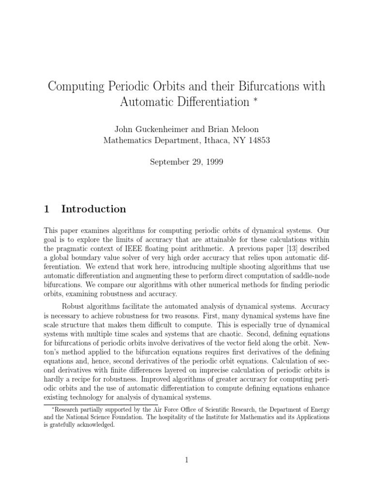 Computing Periodic Orbits and Their Bifurcations With Automatic