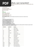 PREPOSIÇÃO