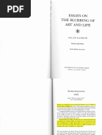 Kaprow Allan Essays On The Blurring of Art and Life With Impurity Experimental Art The Meaning of Life Missing